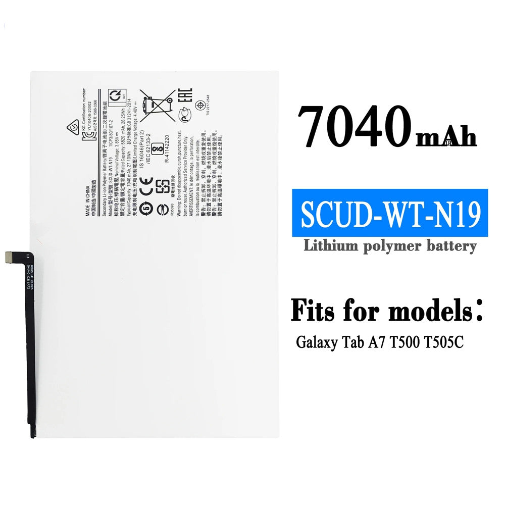 Batterie de remplacement pour tablette Samsung Tab A7 10,4 Batterie de remplacement pour tablette Samsung Tab A7 10,4